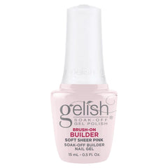 Gelish Brush On Builder Gel .5oz - Soft Sheer Pink