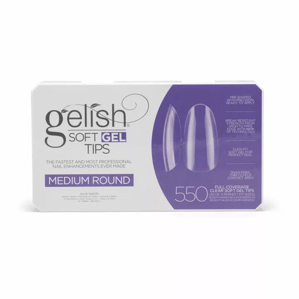 Gelish Soft Gel Tips - Medium Round