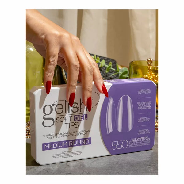 Gelish Soft Gel Tips - Medium Round