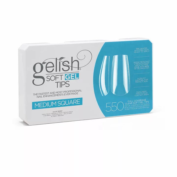 Gelish Soft Gel Tips - Medium Square