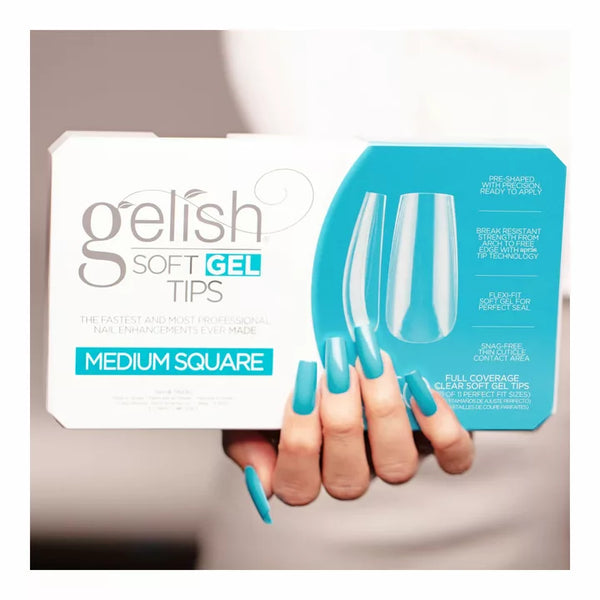 Gelish Soft Gel Tips - Medium Square