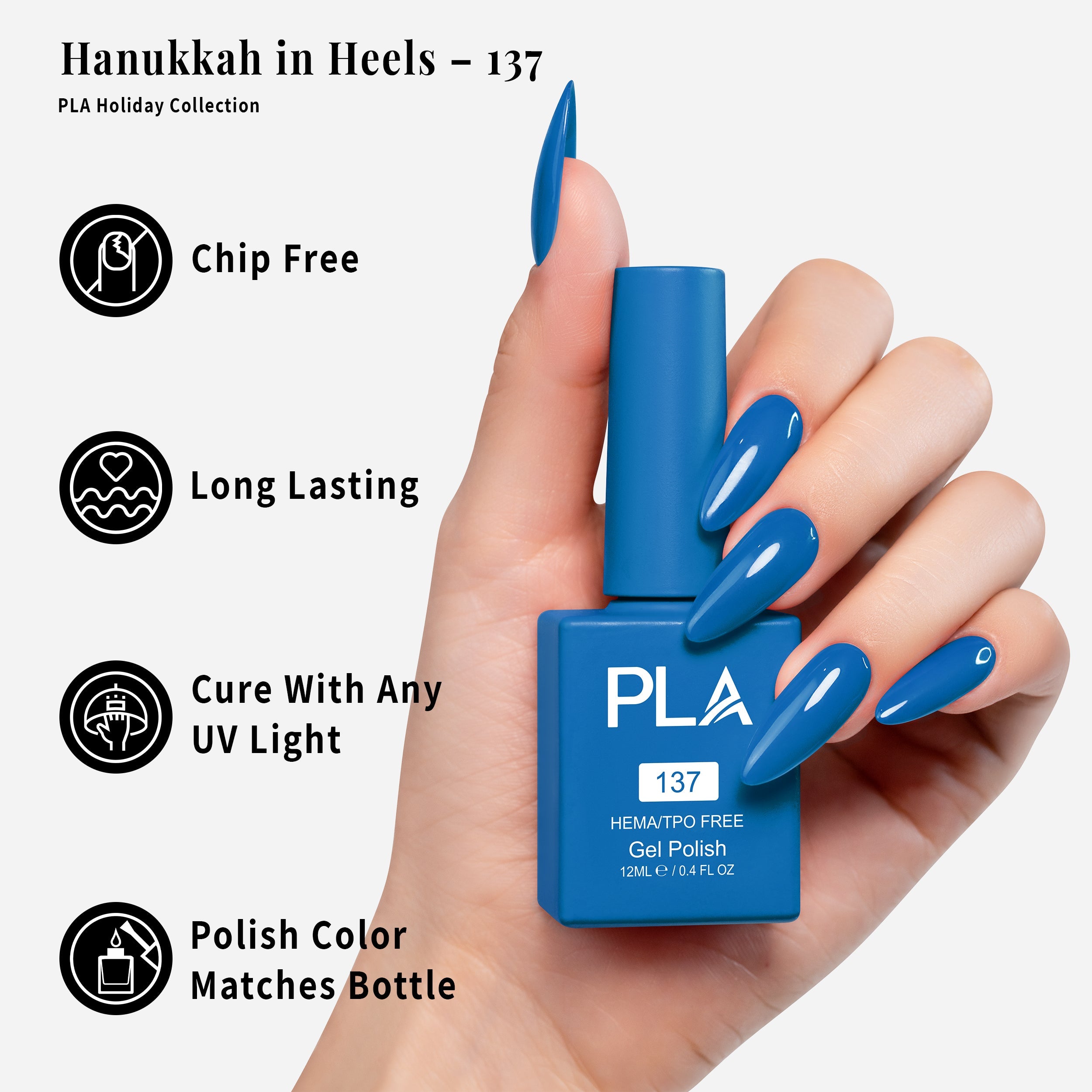PLA Gel Polish 12ml - Hanukkah in Heels 137