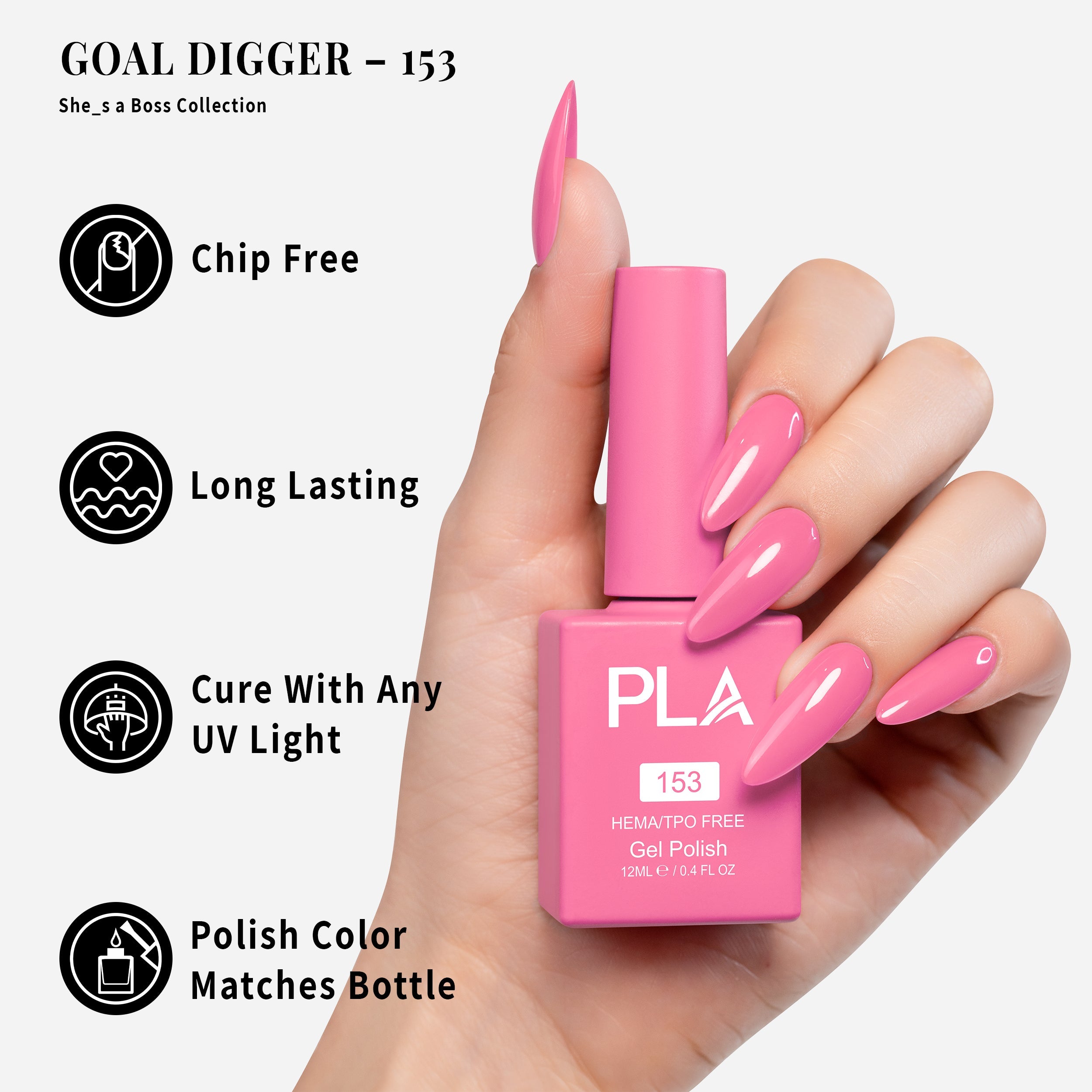 PLA Gel Polish 12ml - GOAL DIGGER 153
