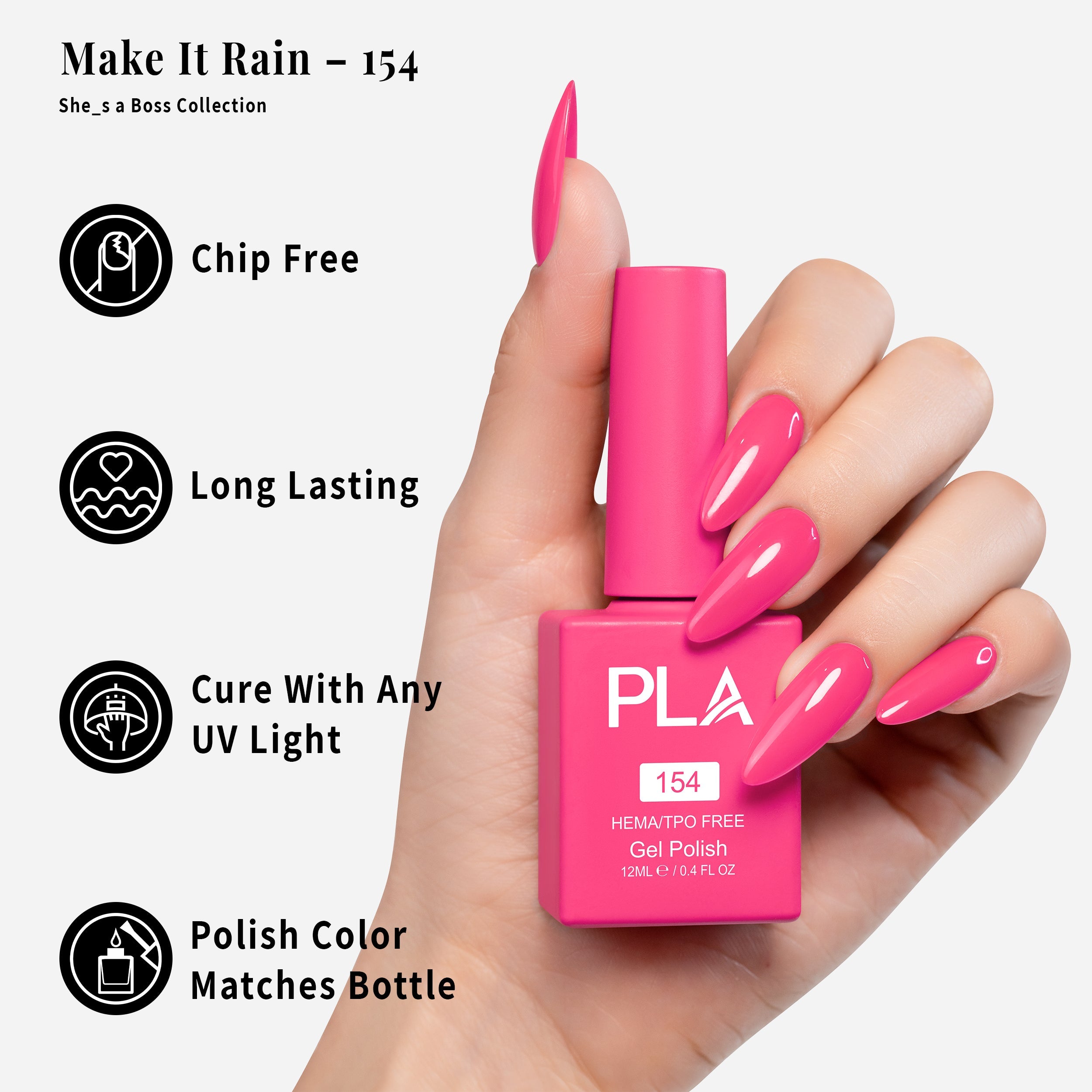 PLA Gel Polish 12ml - Make It Rain 154