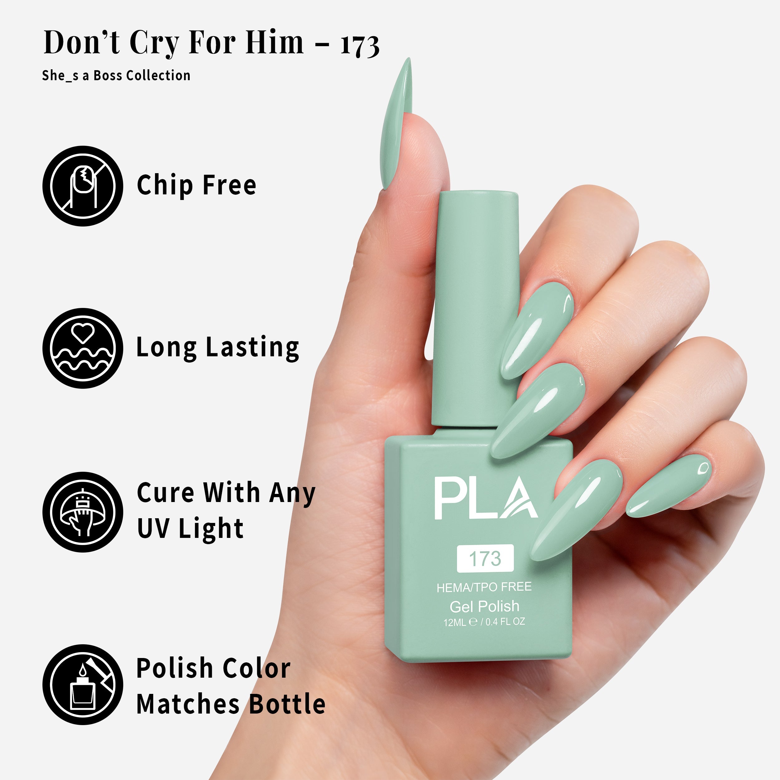 PLA Gel Polish 12ml - Don't Cry For Him 173