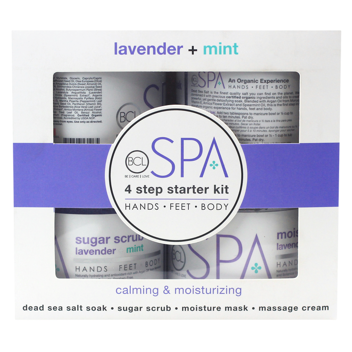 Be Care Love Lavender + Mint 4 Step Starter Kit