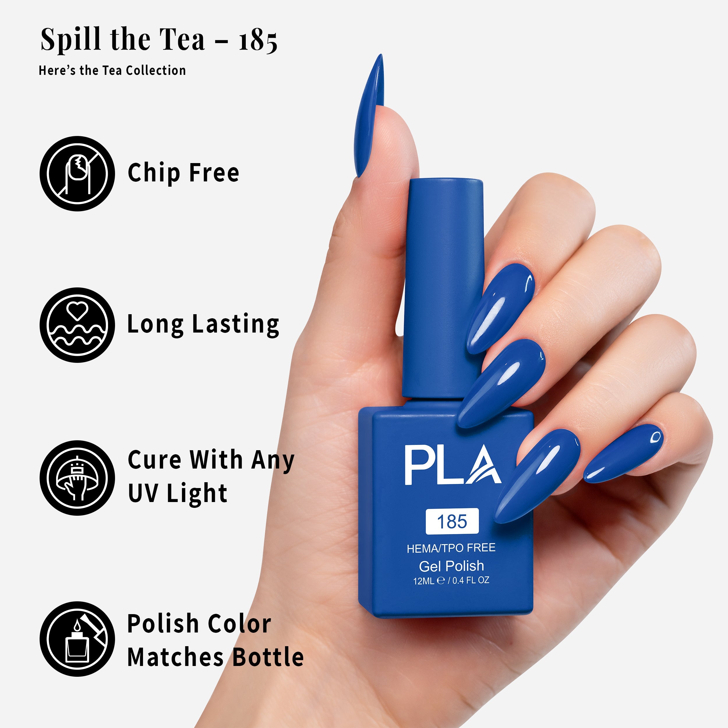 PLA Gel Polish 12ml - Spill the Tea 185
