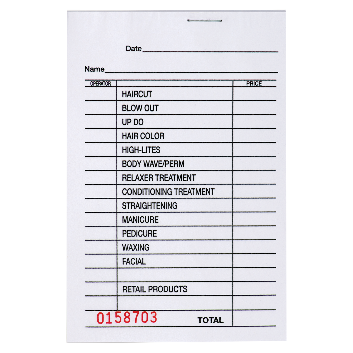 Salon Check Pad (DL-C278)