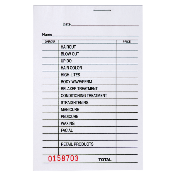 Salon Check Pad (DL-C278)