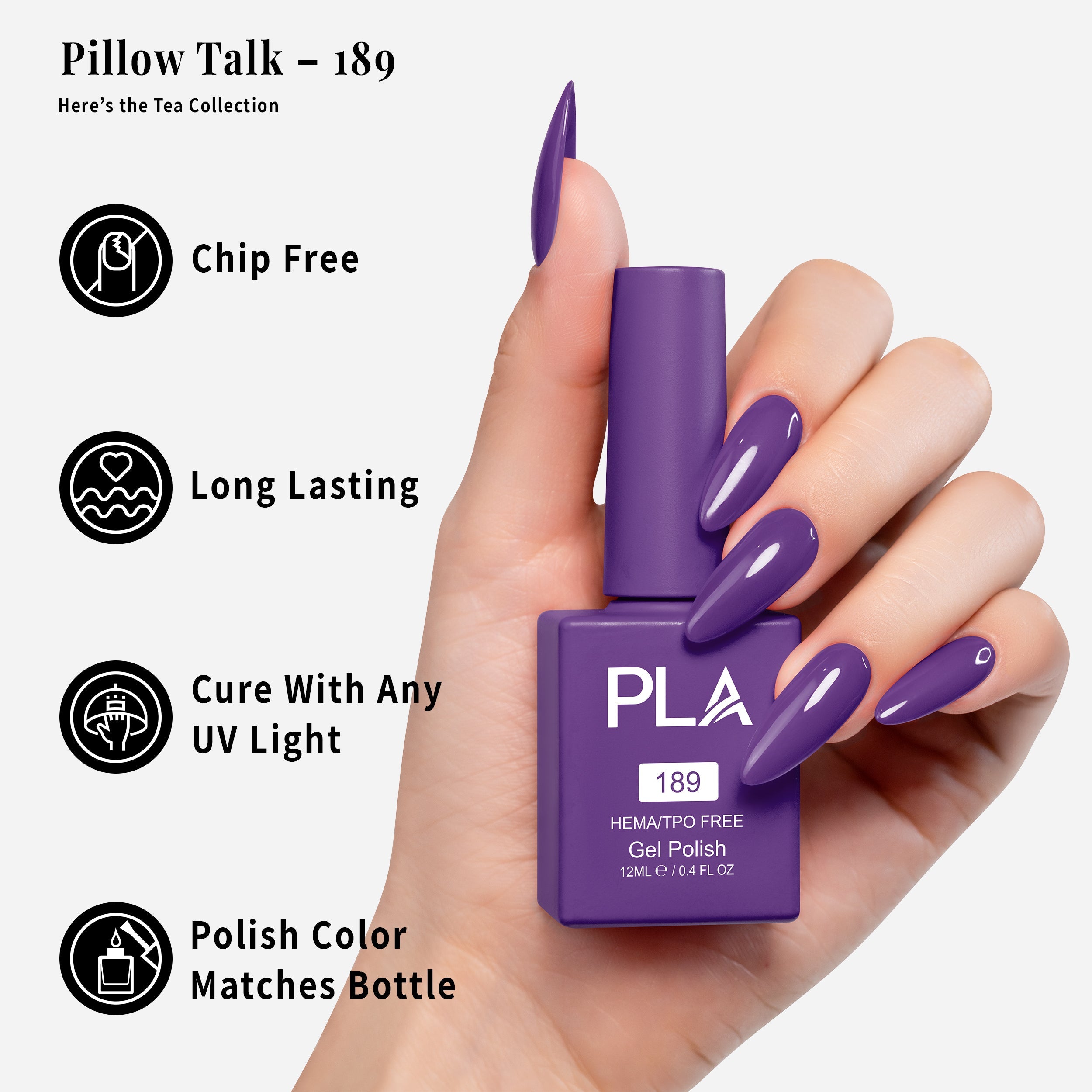 PLA Gel Polish 12ml - Pillow Talk 189