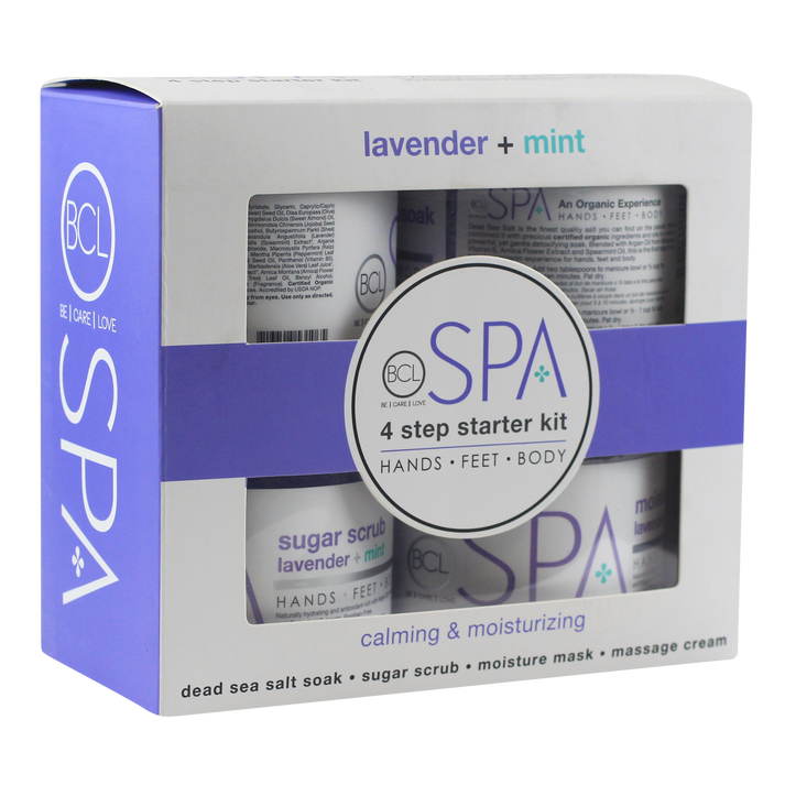 Be Care Love Lavender + Mint 4 Step Starter Kit