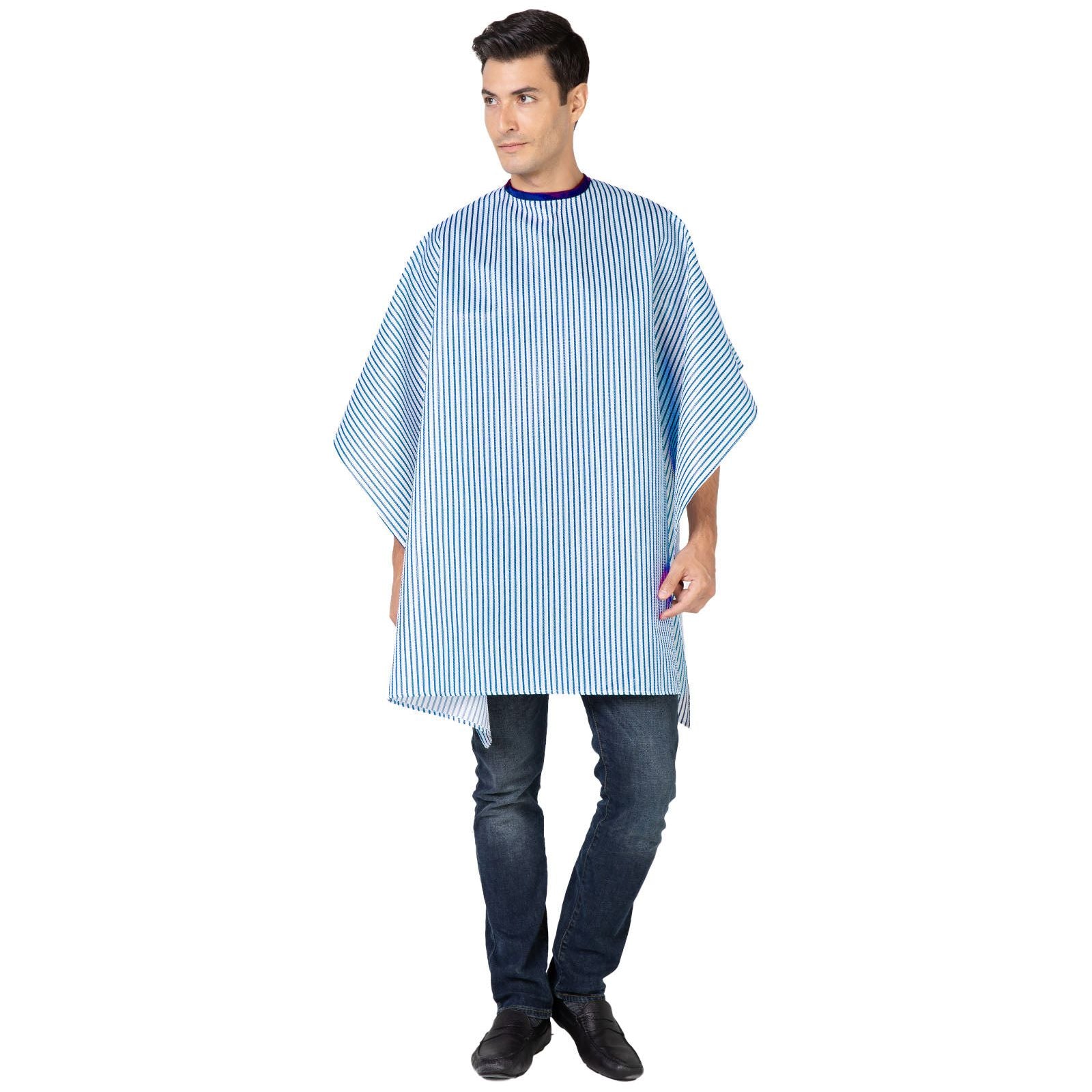 Betty Dain Seersucker Barber Cloth Navy & White (206S)