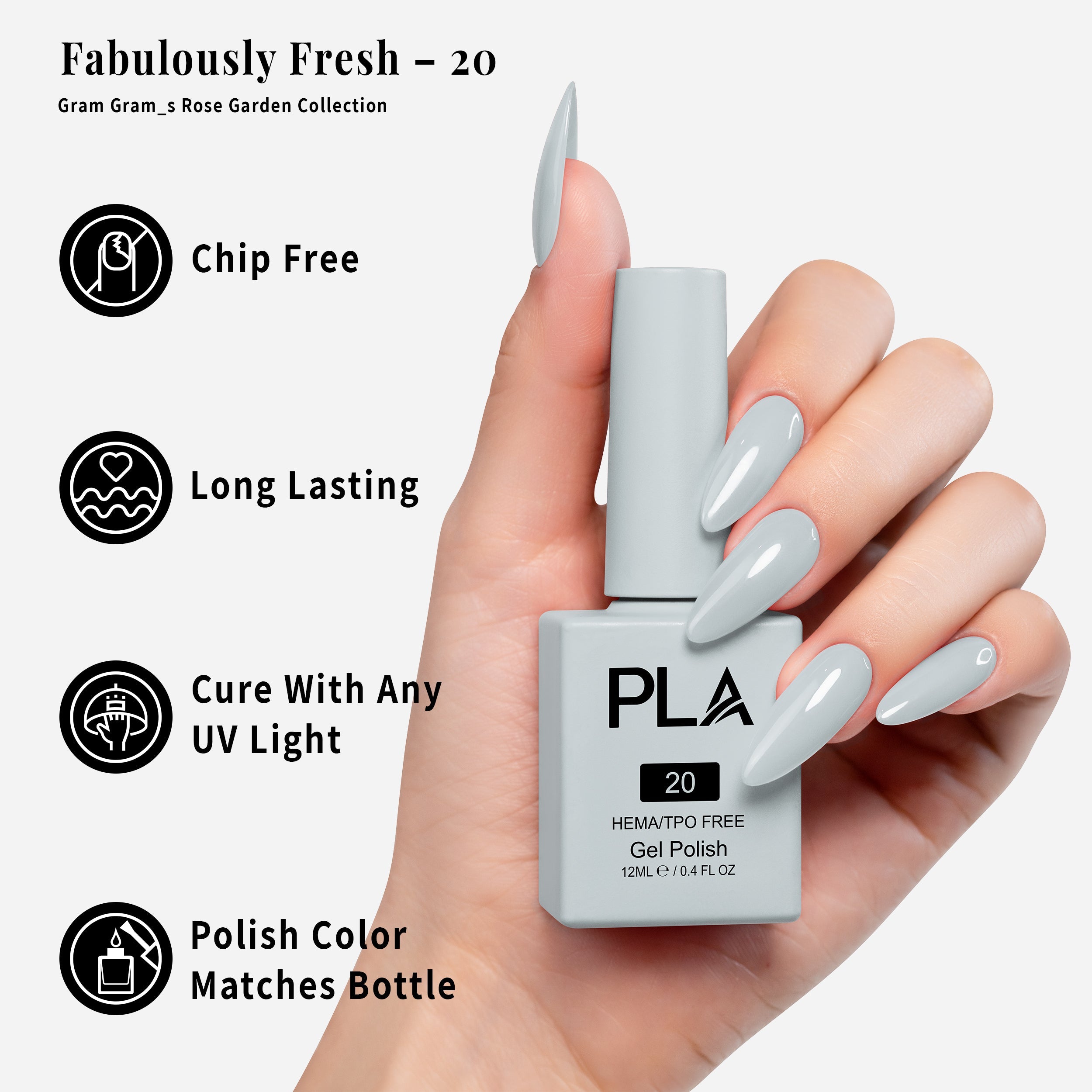 PLA Gel Polish 12ml - Fabulously Fresh 20