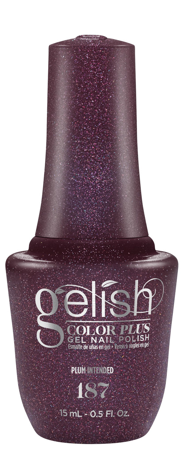 Plum Intended - Eggplant With Gold Glitter