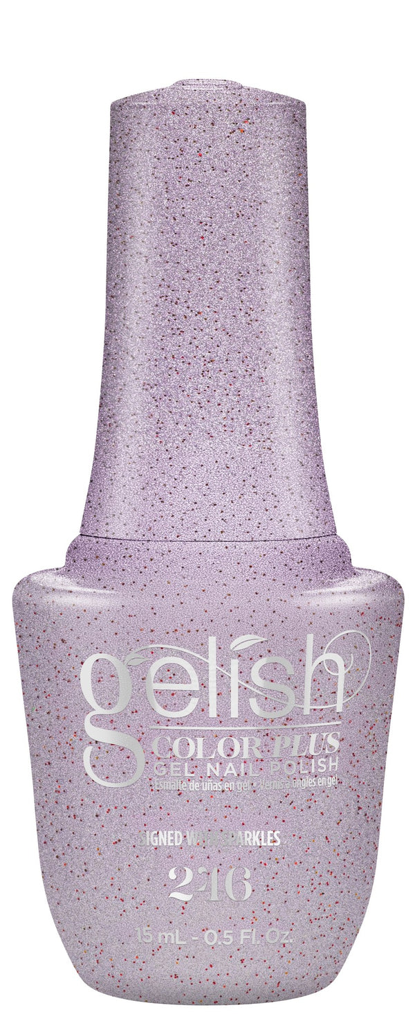 Signed With Sparkles - Silver Lavender Glitter