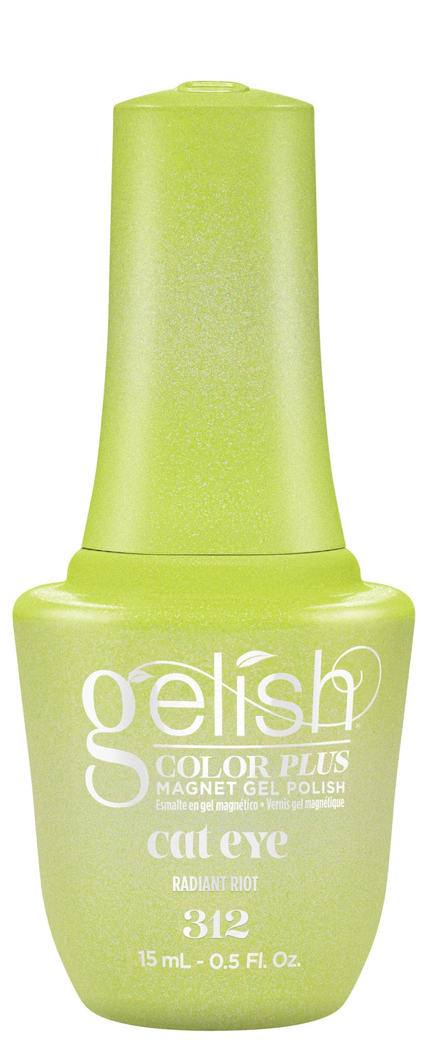 Radiant Riot - Lime Green Cat-Eye Shimmer