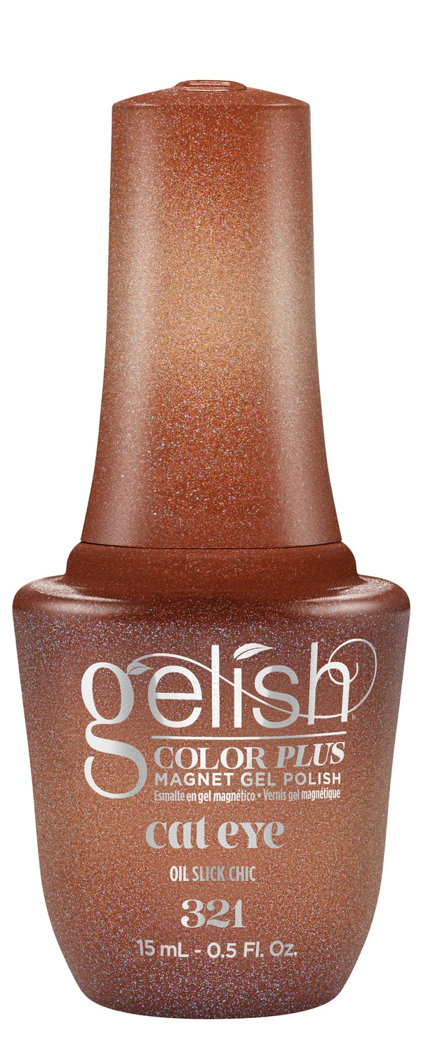 Oil Slick Chic - Amber Cat-Eye