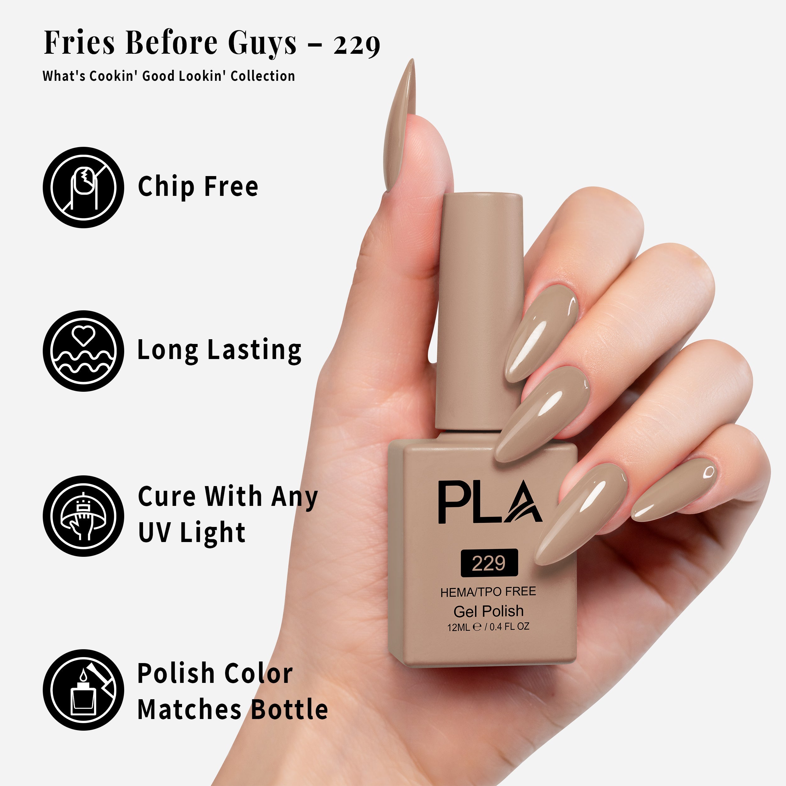 PLA Gel Polish 12ml - Fries Before Guys 229