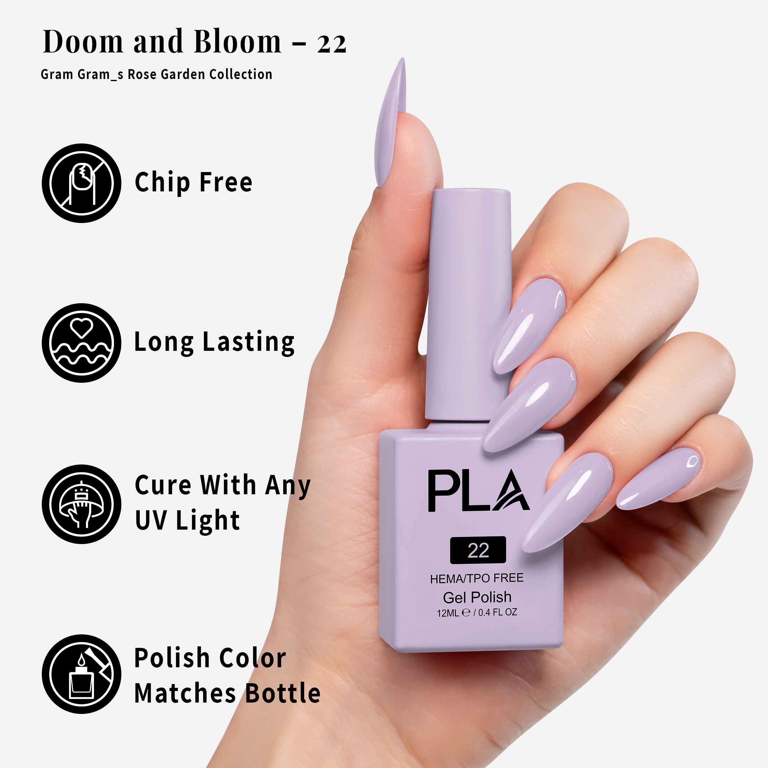 PLA Gel Polish 12ml - Doom and Bloom 22