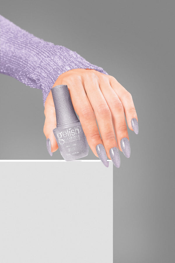 Signed With Sparkles - Silver Lavender Glitter