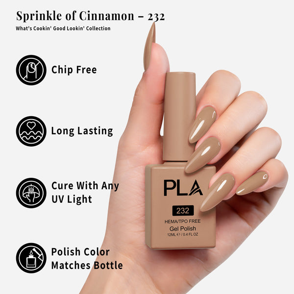 PLA Gel Polish 12ml - Sprinkle of Cinnamon 232