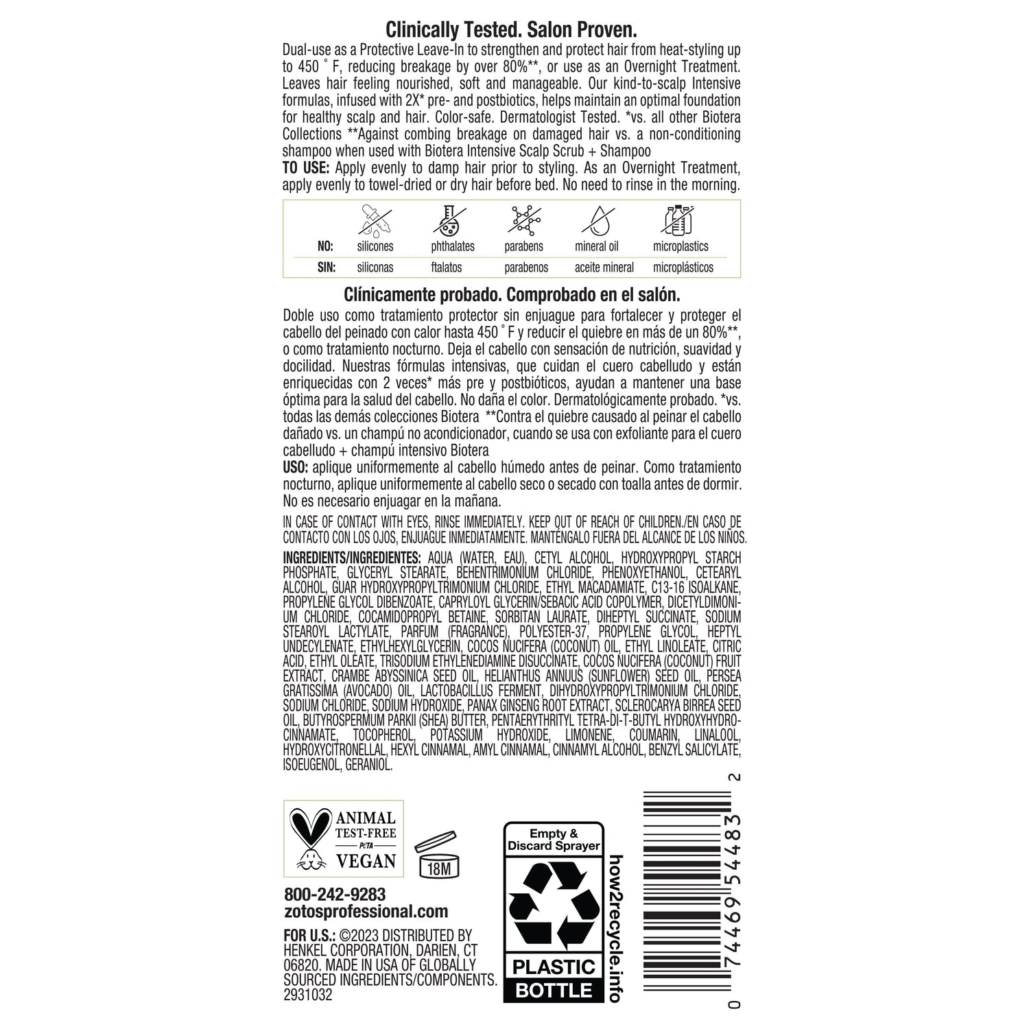 Biotera Intensives Leave-In & Overnight Treatment 8oz