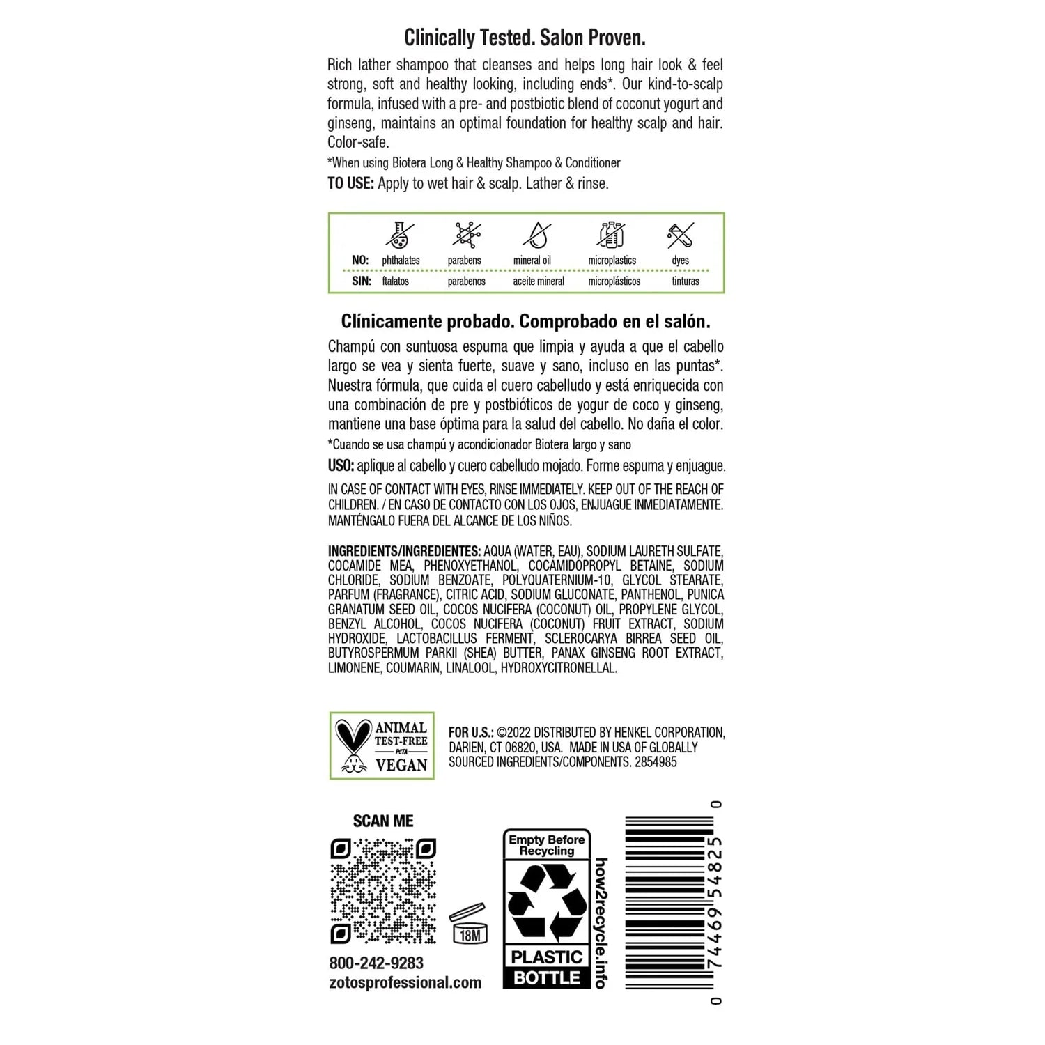 Biotera Long & Healthy Shampoo
