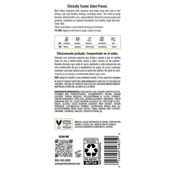 Biotera Long & Healthy Shampoo