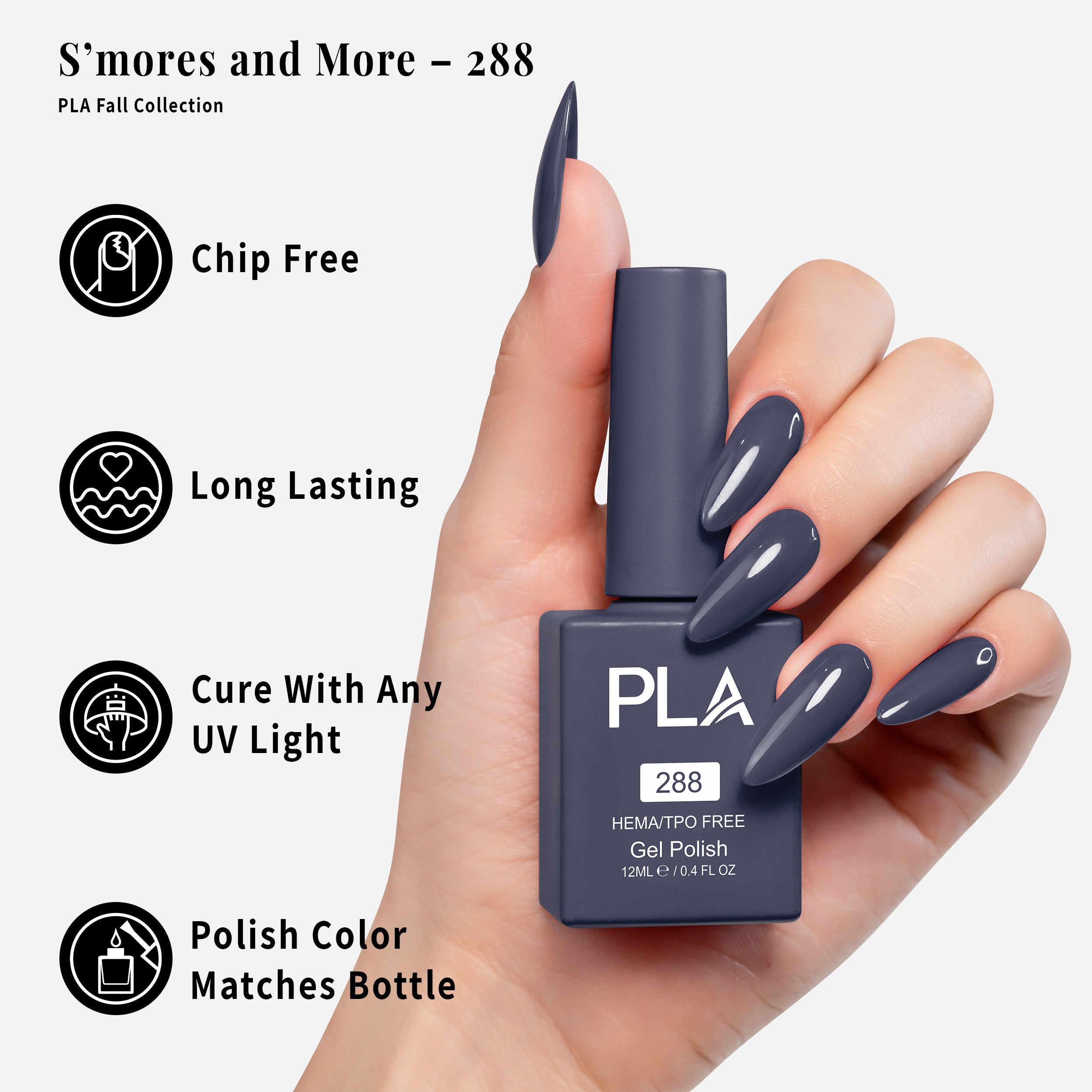PLA Gel Polish 12ml - S'mores and More 288