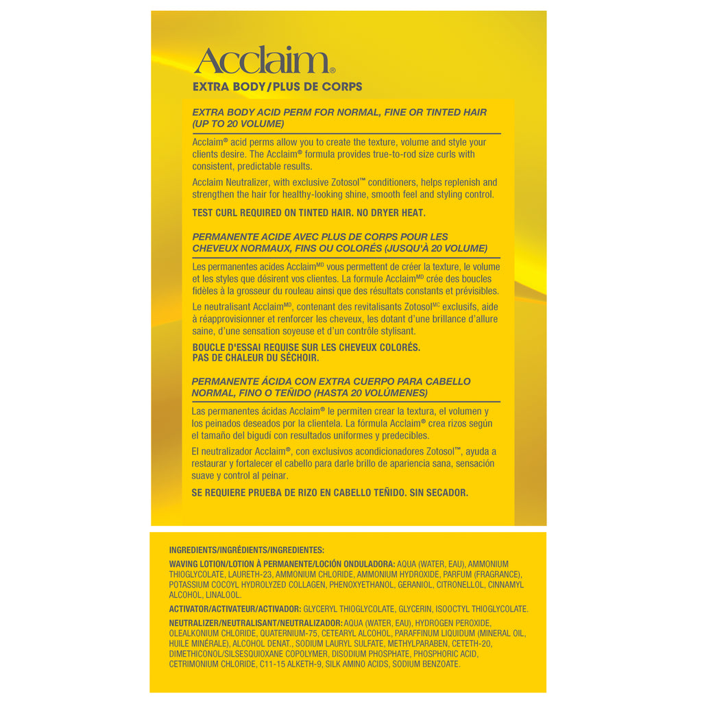 Acclaim Extra Body