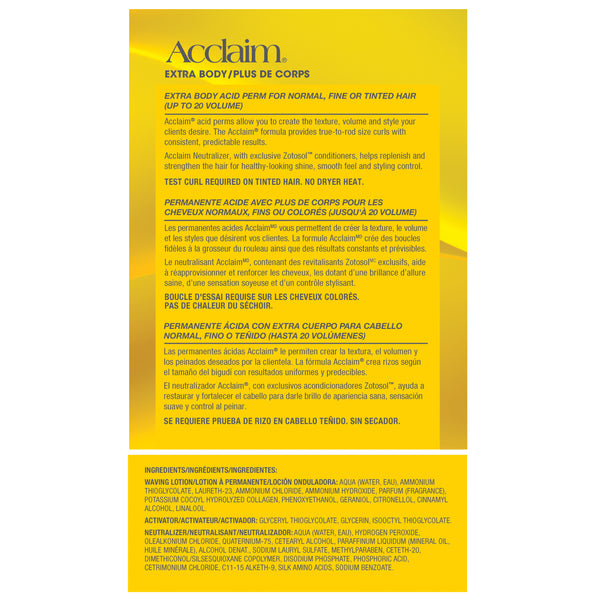 Acclaim Extra Body