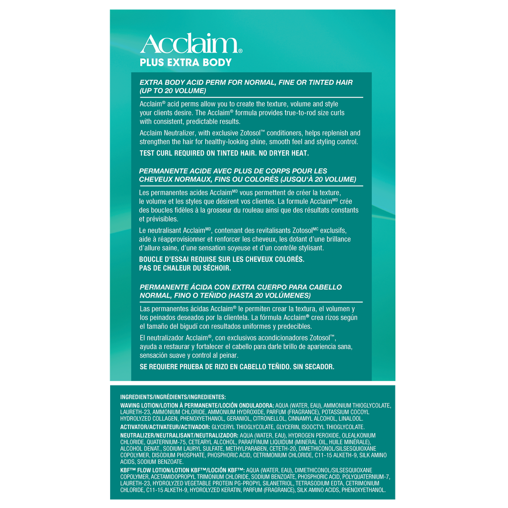 Acclaim Plus Extra Body