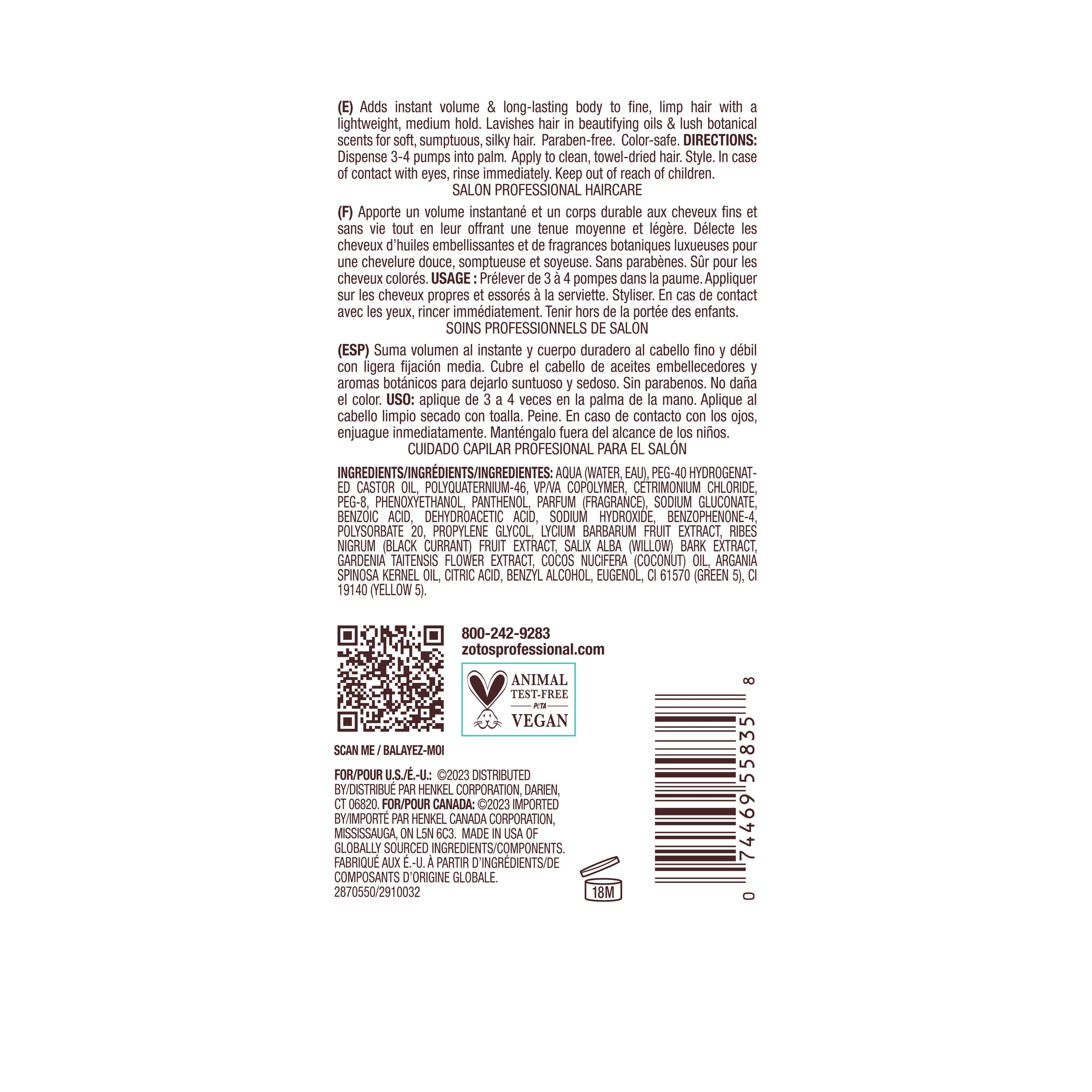 Bain De Terre Rise N' Shine Volumizing Foam 6.7oz Secondary image