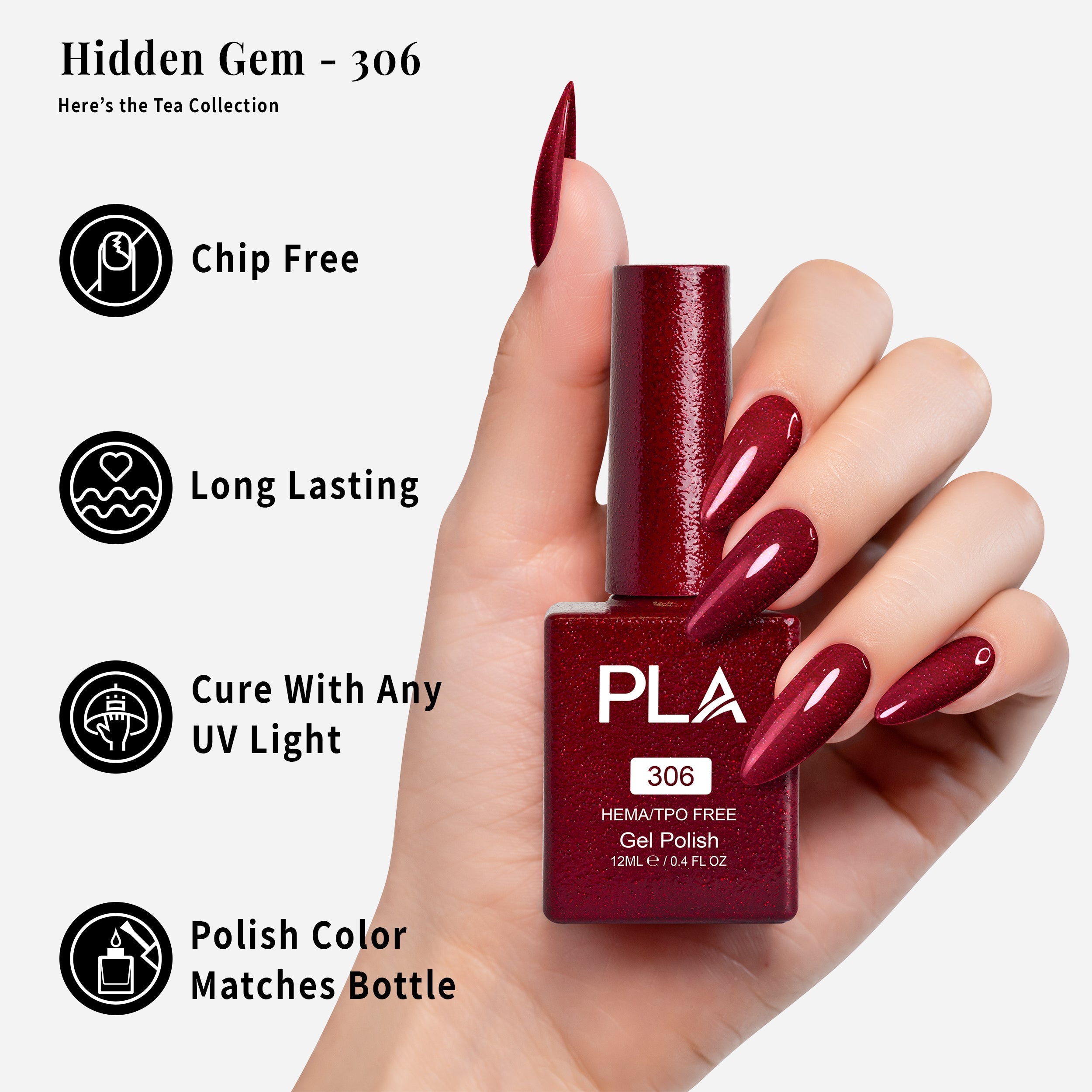 PLA Gel Polish 12ml - Hidden Gem 306