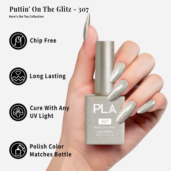 PLA Gel Polish 12ml - Puttin' On The Glitz 307