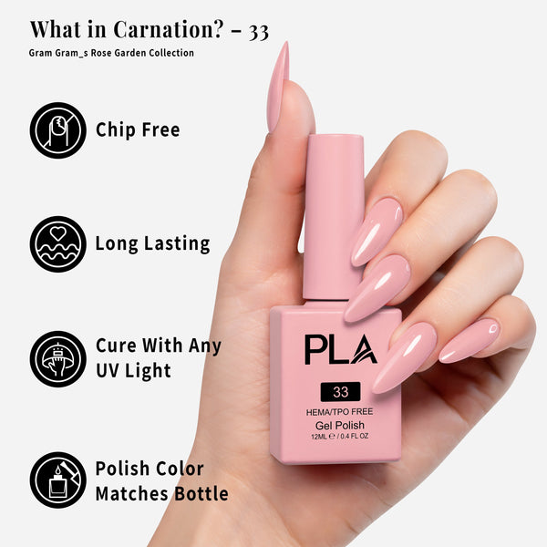 PLA Gel Polish 12ml - What in Carnation? 33