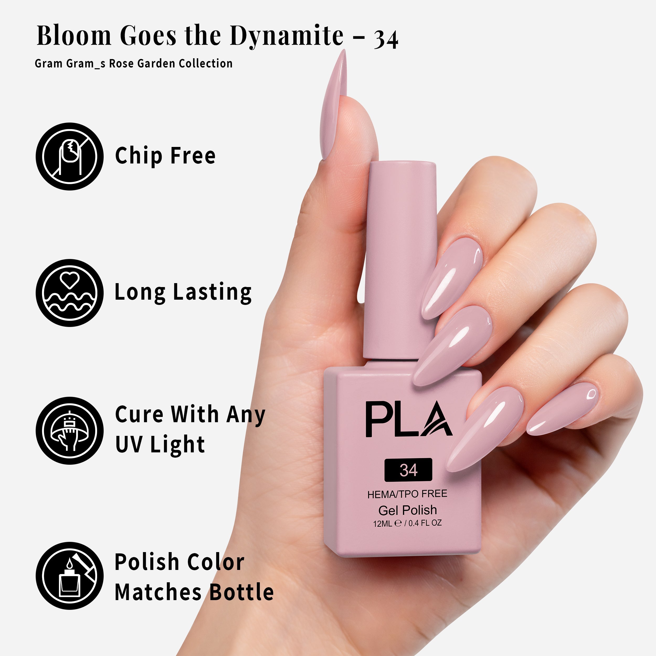 PLA Gel Polish 12ml - Bloom Goes the Dynamite 34