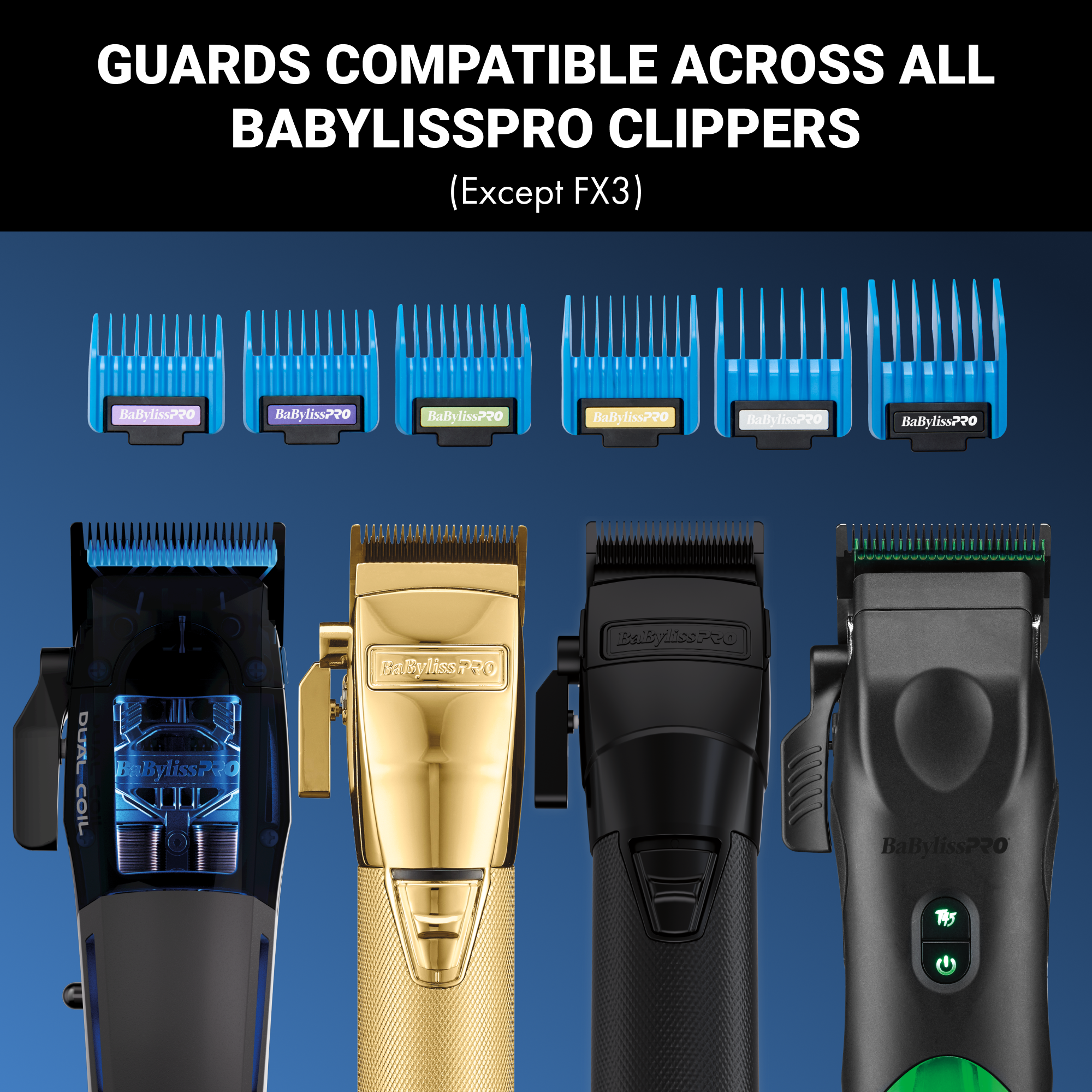 BaBylissPRO Magnetic Clipper Guards