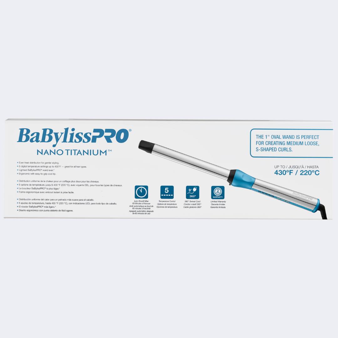 BaBylissPRO Nano Titanium 1" Oval Barrel Wand