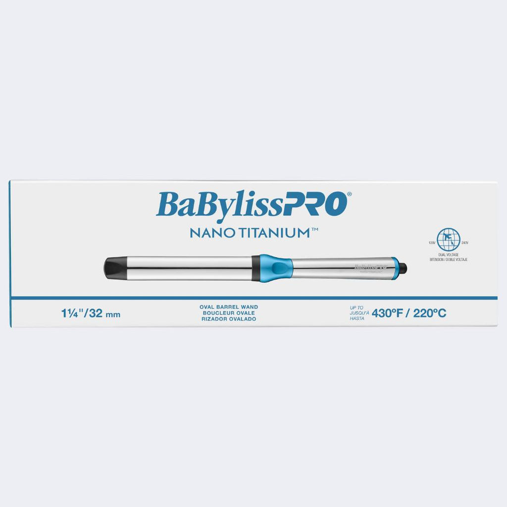 BaBylissPRO Nano Titanium 1 1/4" Oval Barrel Wand
