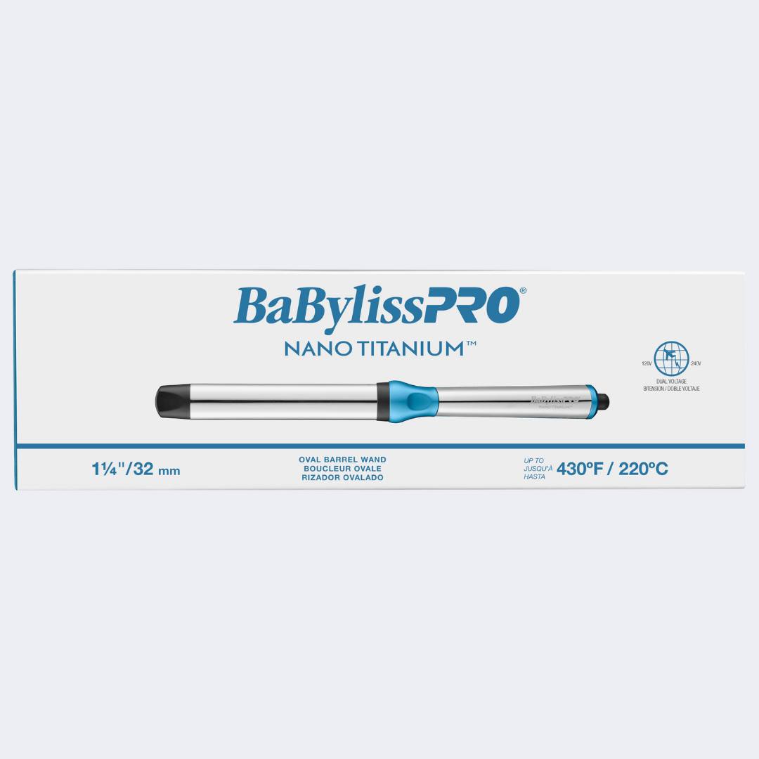 BaBylissPRO Nano Titanium 1 1/4" Oval Barrel Wand