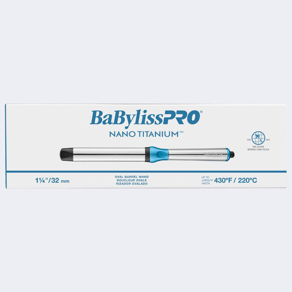 BaBylissPRO Nano Titanium 1 1/4" Oval Barrel Wand