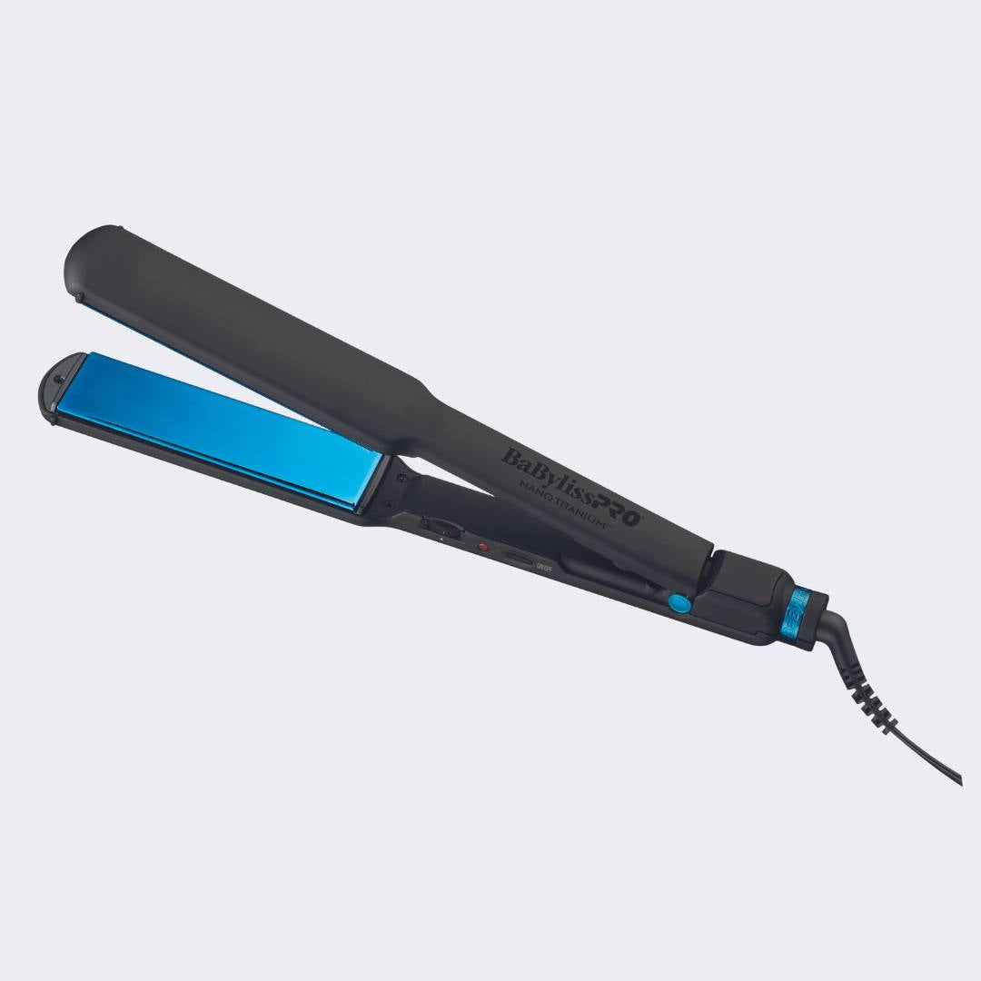 BaBylissPRO Nano Titanium Limited Edition Black & Blue 1.5" Ultra-Thin Flat Iron