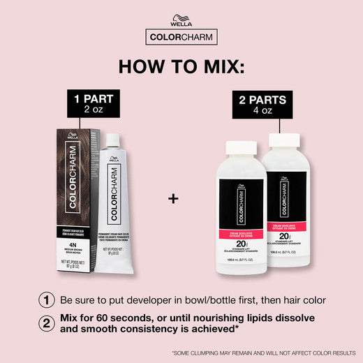 Color Charm Permanent Cream how to mix