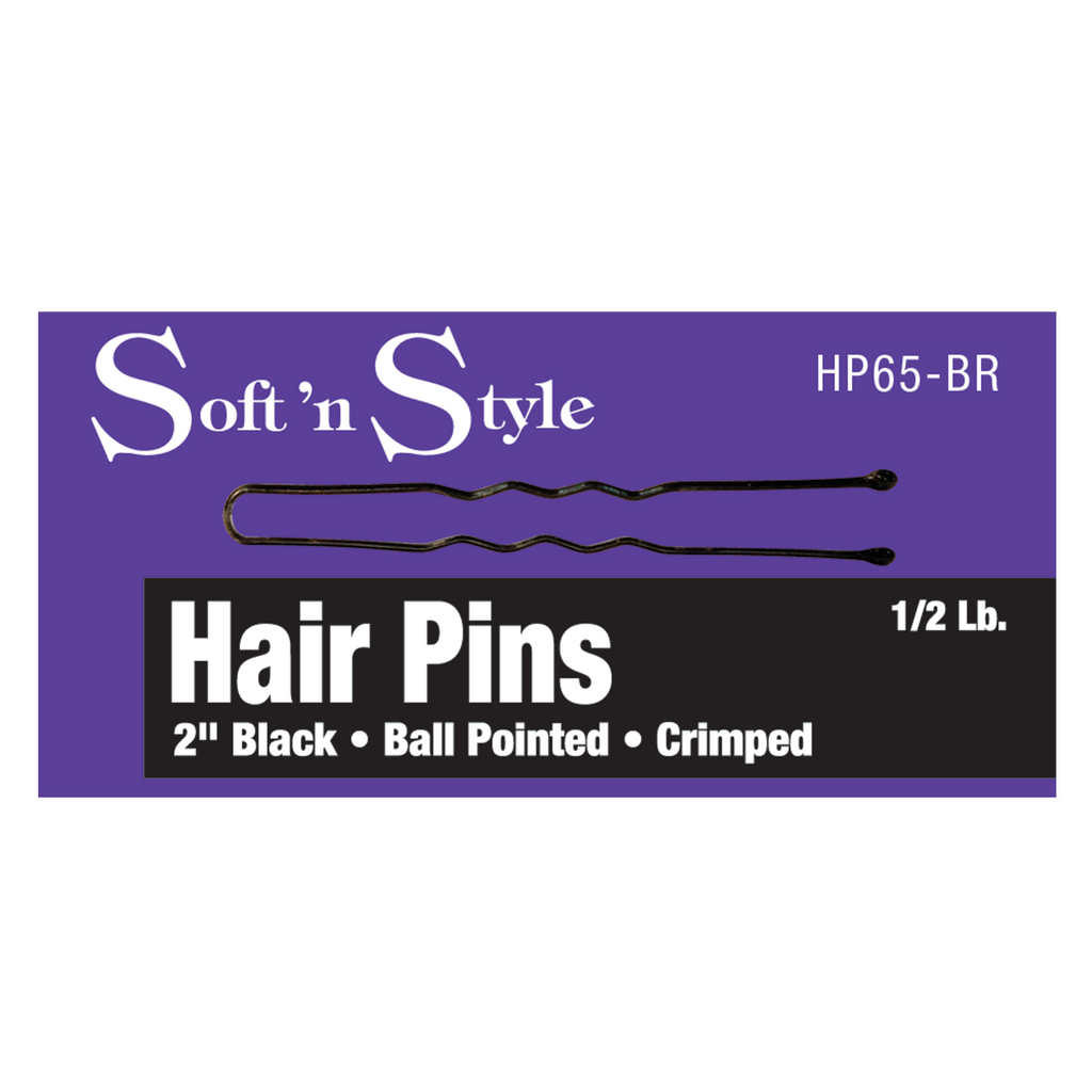 Soft N Style 2” Hair Pins - Bronze - 1lb (HP65-BR)