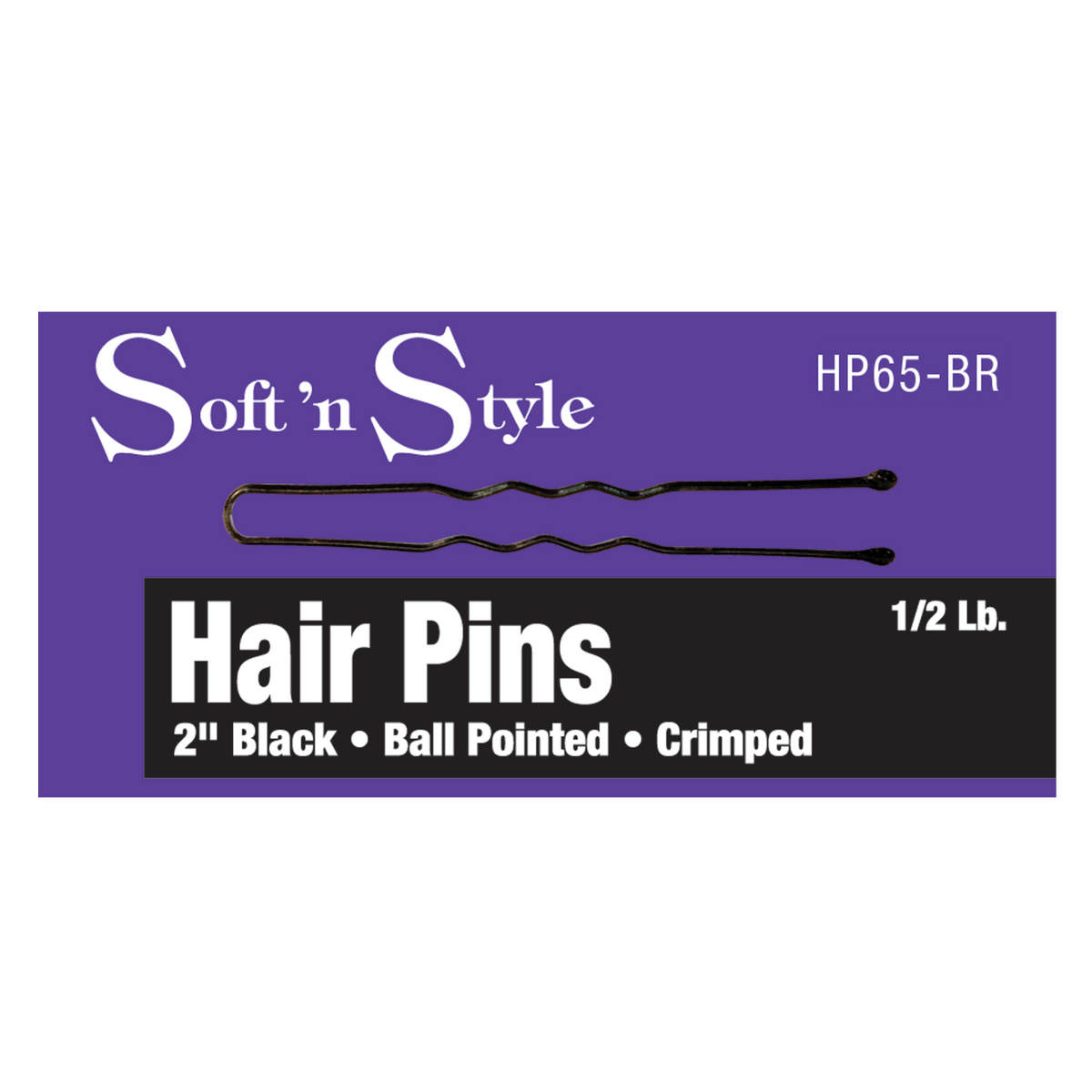 Soft N Style 2” Hair Pins - Bronze - 1lb (HP65-BR)