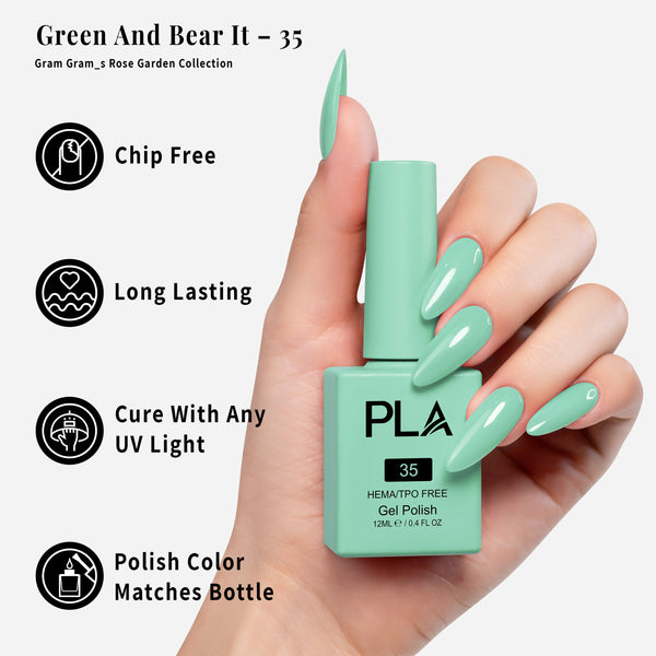 PLA Gel Polish 12ml - Green And Bear It 35
