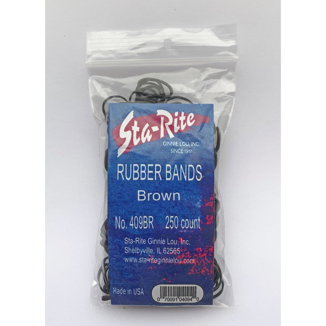 Sta-Rite Hair Elastics  - Brown - 250pk Main image