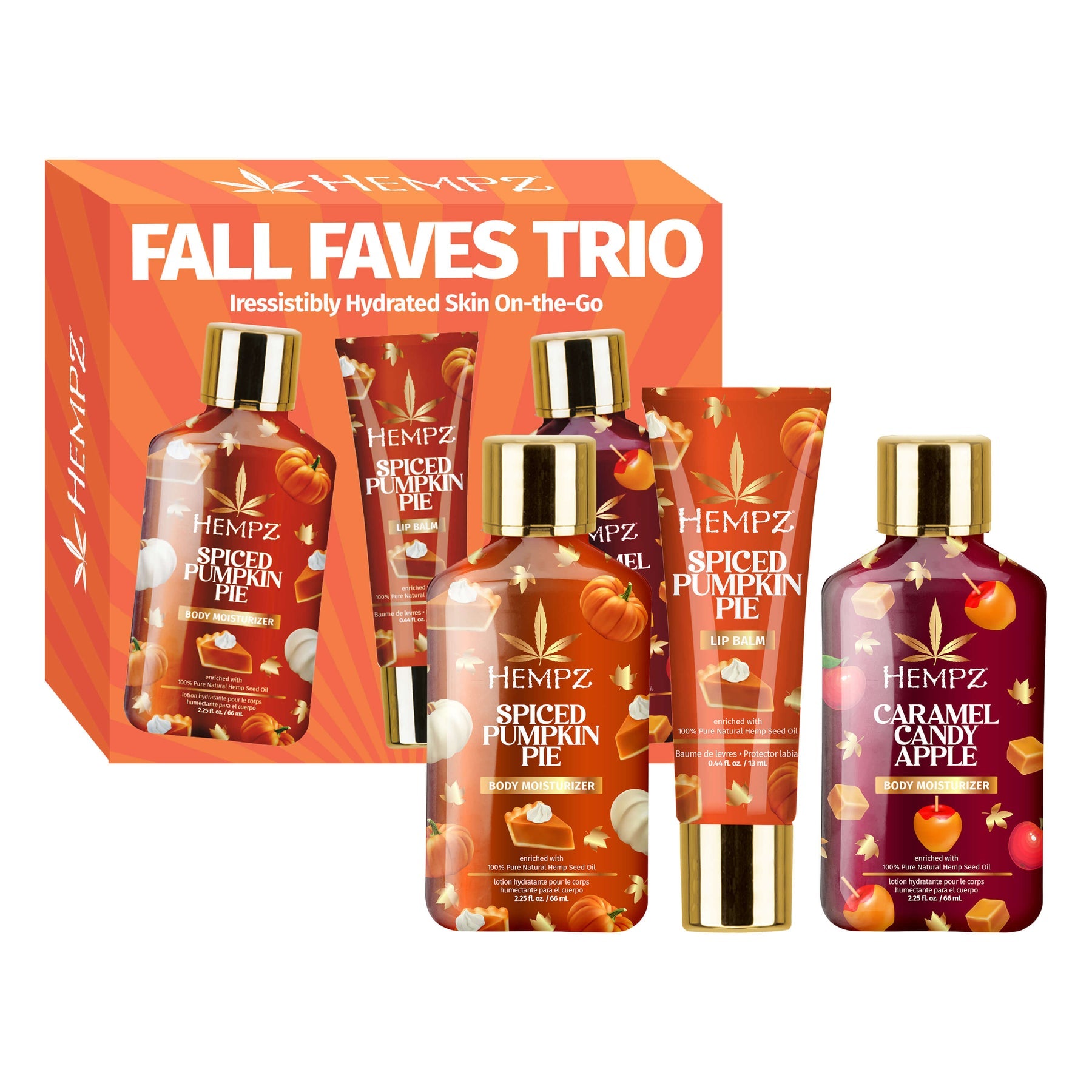 Hempz Fall Faves Trio Lotion & Lip Balm Set Main image