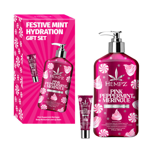 Hempz Festive Mint Hydration Gift Set - Pink Peppermint Main image